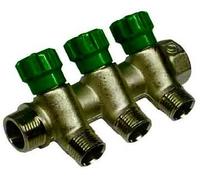 COLLETTORE COMPONIBILE MF CON VALVOLE 3 VIE 3/4 FIL 24 S