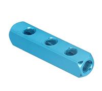 Collettore Dell'aria, Divisore del Blocco del Collettore Pneumatico Collettore del Compressore D'aria Splitter del Tubo Dell'aria Collettori in Alluminio Blocchi di Distribuzione