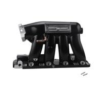 Collettore di aspirazione in alluminio K24A2 K20Z3 compatibile per Honda Civic 06-11 compatibile per Acura TSX 04-08 nero/argento RS-CR1825(Black)
