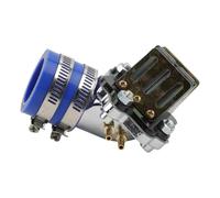 Collettore di aspirazione scooter Compatibile con Minarelli JOG 50 90 3KJ 4DM 1E40QMB per l'uso con PWK28 PZ28 carburatori(Blue)