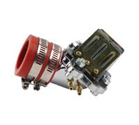 Collettore di aspirazione scooter Compatibile con Minarelli JOG 50 90 3KJ 4DM 1E40QMB per l'uso con PWK28 PZ28 carburatori(Red)