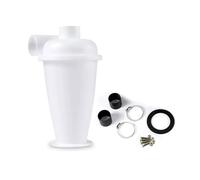Collettore di polvere con filtrazione a ciclone, filtro for lavorazione del legno turbocompresso fai da te da 50 mm/2'', separatore industriale, contenitore collettore(White Dust Collector)