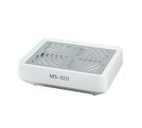 Collettore di polvere per unghie, 3 pezzi, collettore di polvere per unghie, con lampada, potente aspiratore per unghie, estrattore di polvere da 40 W, per manicure, manicure (bianco)