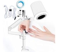 Collettore di Polvere per Unghie 80w Potente Collettore di Polvere di Aspirazione Nail Tech Estrattore di Polvere per Principianti con Filtro Riutilizzabile Aspiratore di Polvere, Version 2.0