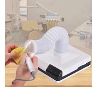 Collettore di polveri da laboratorio di lucidatura dentale, polvere forte da 60 W, con ventola, luce LED e fi/litro riutilizzabile, con modalità vuoto e modalità ventosa, per salone di bellezza