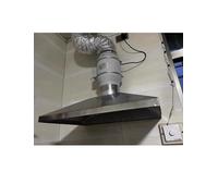 Collettore di polveri e fumi industriali ad alta efficienza, cappa in acciaio inossidabile a forma di campana for una facile installazione (personalizzabile)(10cm/3.9in,70x40cm/27.6x15.7in)