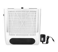 Collettore Di Polveri Per Unghie 80w Aspirapolvere Per Unghie Con Aspirazione Forte Strumento Per Manicure 100-240v(EU Plug-Argento)