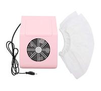 Collettore di polveri per unghie, Aspirapolvere per unghie, 40W Strumento per manicure per nail art Aspiratore per nail art Pulitore per polveri per salone e persona professionale(Spina EU rosa)