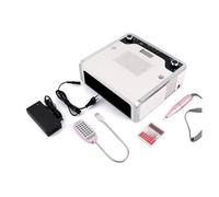 Collettore di polveri per unghie, Set di macchine for unghie 3 IN 1 con lampada a LED da 108 W, asciugacapelli e potente aspirapolvere trapano elettrico for manicure