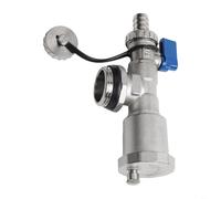 Collettore di riscaldamento in ottone con connessione filettata G1 DN25 sfiato d'aria automatico per sistema di radiatore, distributore di riscaldamento con rubinetto di scarico per riscaldamento