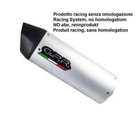 Gpr Exhaust Systems Furore Aluminium Not Homologated Slip On Muffler Argento Not Homologated