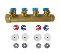 Collettore Giacomini componibile con rubinetti 1x16/4 R585CY044