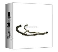 collettore gpr open acciaio, bw.45.dec compatibile con bmw r 1200 gs - adventure 2004 2005 2006 2007 2008 2009 mototopgun