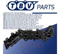 COLLETTORE INGRESSO BMW MINI COOPER D F55 F56 B37 11618513855 8593972 1161859...