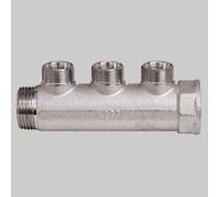COLLETTORE LINEARE MF 1' CROMATO INTERASSE 36 MM 4 Vie Collettori Far