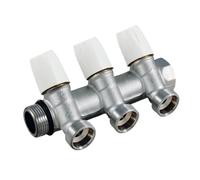 Collettore lineare ottone cromato 36 mm 2 vie mod. Maxima TIEMME