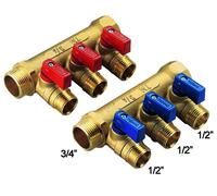 Collettore Lineare per Sanitari in Ottone Nino 1 x ½ 2 Tiemme Raccorderie