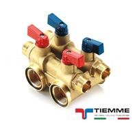 Collettore modulare Tiemme doppio Totem 2 vie freddo + 2 vie caldo