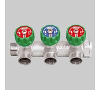 COLLETTORE MULTI FAR 1"" CON RUBINETTI - 2 Vie - Int.45