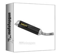 collettore open arrow thunder in alluminio nero con fondello in inox compatibile con yamaha yzf r125 r-125 2019 2020 mototopgun 51518aon*