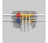COLLETTORE SANITARIO K4.2 Fastec 1/2 5-4 Valvole Incasso Teco