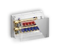 Collettore Sannitario Teco K4.3 con Uscite Acqua Fredda: 6 Uscite Acqua Calda: 5