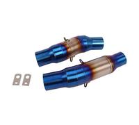 Collettore Silenziatore Coppia Tubo Di Scarico Per Kawasaki Per Z1000 10-21 Per Z1000SX Fino Al 2019 Una Moto Fuga Silenziatore Mid Collegamento Tubo Slip On 51 MILLIMETRI