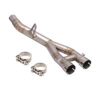 Collettore Silenziatore Moto Fuga Di Scarico 60 Millimetri Per YZF R1 Per MT-10 Per MT10 R1M 2015-2022 In Acciaio Inox Modificato Metà Di Collegamento Tubo