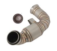 Collettore Silenziatore Moto Metà Di Collegamento Tubo Catalizzatore Di Scarico Modificare Per DUKE 790 Per Duke 890/890R 18-22 790 Adventur R Per 790 R Per Rally 19-22(With Catalyst)