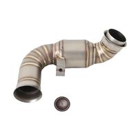 Collettore Silenziatore Moto Modificare Metà Di Collegamento Tubo Catalizzatore Di Scarico Di Fuga Per Duke 790 Per Duke 890 890r Per 790 Adventur R Per R Rally 19-22(With Catalyst)