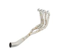 Collettore Silenziatore Moto Scarico Completo Per BMW Per S1000RR 2010-2018 Per S1000R 2015-2018 Intestazione Anteriore Tubo Di Collegamento 60mm Tubo Di Fuga(Argento)