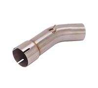Collettore Silenziatore Moto Scarico Fuga Slip On Per SUZUKI Per SV650 Per SV 650 650X 650 S 2003-2014 2015 Moto Silenziatore Modificare Centrale Collegamento Tubo 51 MILLIMETRI(Argento)