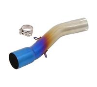 Collettore Silenziatore Per Suzuki Per Gsx250 Per Gsx250r Per Dl250 Per Gsx 250 250r Moto Di Scarico Modificato 51 Millimetri Silenziatore In Acciaio Inox Centrale Di Collegamento Tubo(Blu)