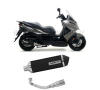 Collettore+Terminale Arrow Omologato Alluminio Nero per KAWASAKI J 301 2017 2020