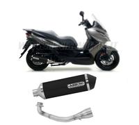 Collettore+Terminale Arrow Omologato Alluminio Nero per KAWASAKI J 302 2017 2020