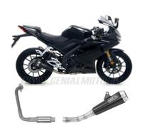 Collettore+Terminale Arrow Omologato Nichrom Nero per YAMAHA YZF-R 125 2019 2020
