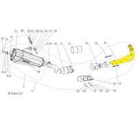 Akrapovic Collettori H-Y5R1 per Yamaha XP 530 T-MAX ABS Argento