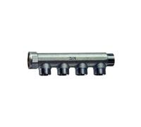 COLLETTORI DI DISTRIBUZIONE FAR IN OTTONE CROMATO MF 2-3-4 VIE DA 3/4"