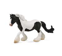 Colleziona una figura realistica di cavalla pezzata zingara in bianco e nero con