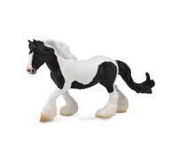 Colleziona una figura realistica di cavalla pezzata zingara in bianco e nero con