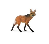 Colleziona una figura realistica di lupo dalla criniera, replica di un animale,