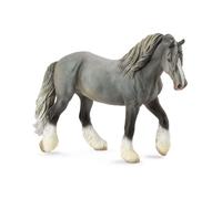 Colleziona una figura realistica di puledro di cavallo Shire, replica di animali