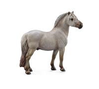 Colleziona una figura realistica di stallone Fjord, replica di animali, extra la