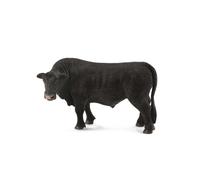 Colleziona una figura realistica di toro Black Angus con replica di animali di g