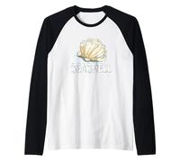 Collezionare conchiglie per una divertente stagione in spiaggia Maglia con Maniche Raglan