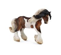 CollezionaUna figura realistica di stallone pezzato Tinker con replica animale e