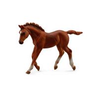 CollezionaUna replica animale realistica di puledro purosangue castano di età me