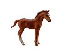 CollezionaUna replica animale realistica di puledro purosangue castano di età me