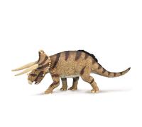 CollezionaUna replica animale realistica di Triceratops Horridus che affronta la