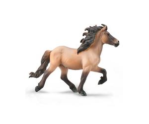 CollezionaUna replica realistica di animali dello stallone islandese Dun figura